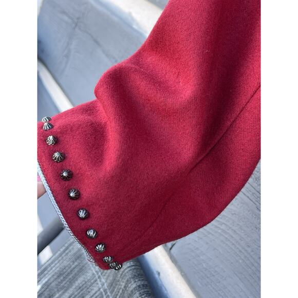 Double D Ranch Wear Rodeo Native Jacket Concho Studded Cropped Women’s Medium - Picture 10 of 16